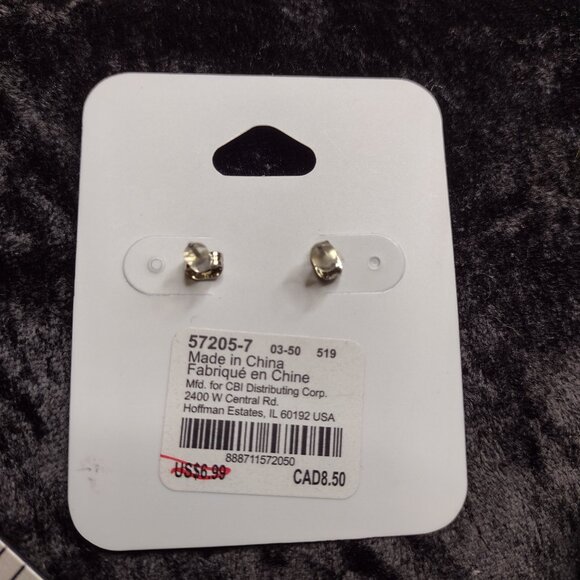 Lot 3pcs New Claires Owl Long Necklace 18k Rose Gold & Novelty Stud Earrings Set - Picture 7 of 9